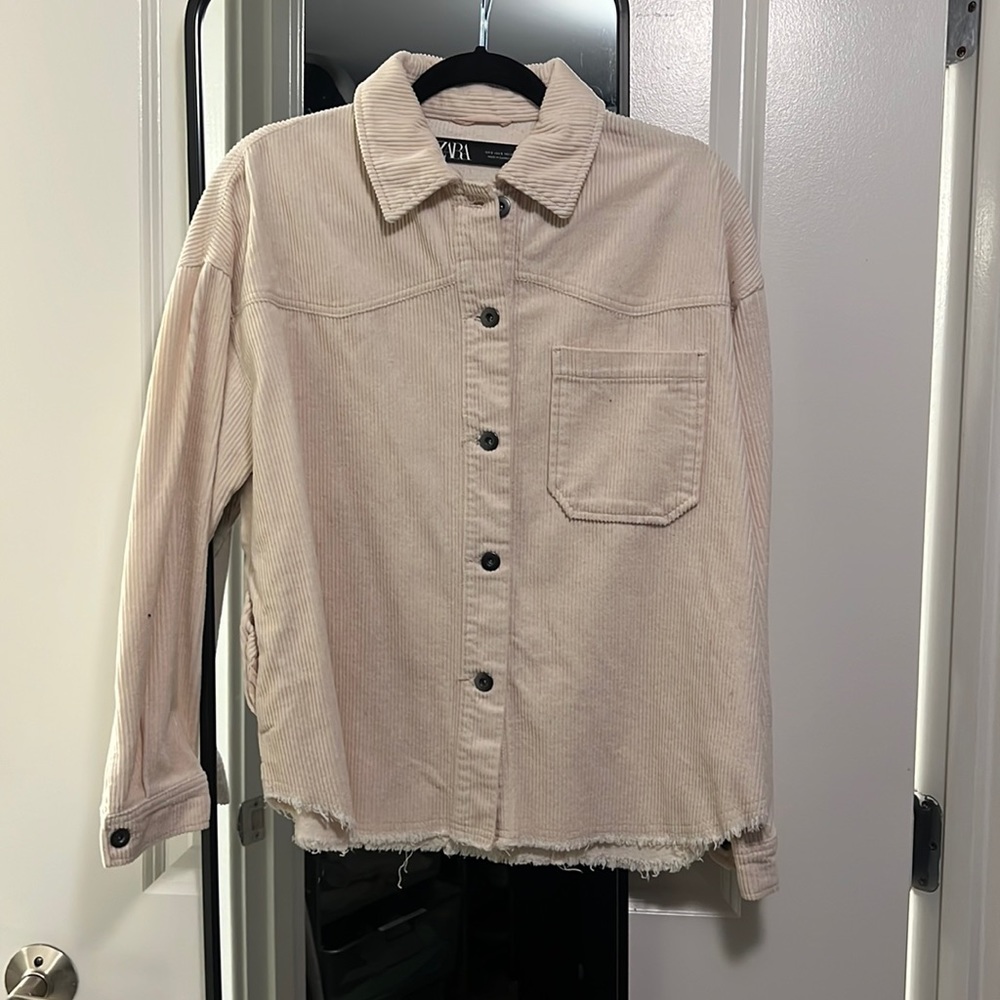 Beige Corduroy Zara Jacket